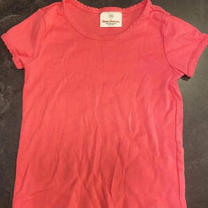 Hanna Andersson Pima cotton 90cm girls T-shirt bright pink